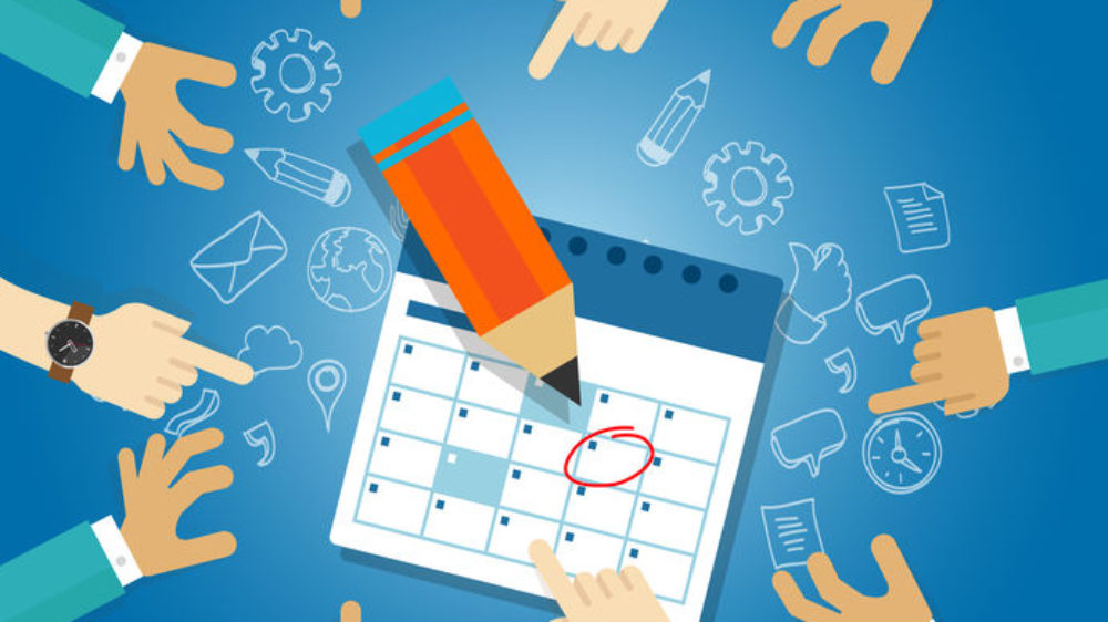 action plan calendar deadline target collaboration team meetings agenda business date milestone achieve together